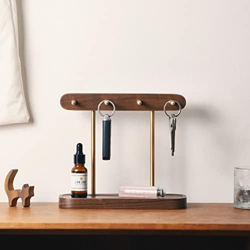 Praktisk Nyckelhållare i trä och guld - Nyckelställ