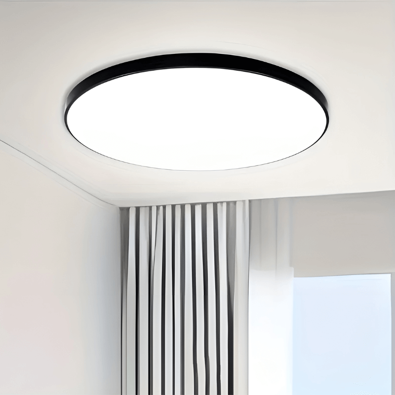 Rund Ultra-tunn LED-taklampa med varmvitt ljus