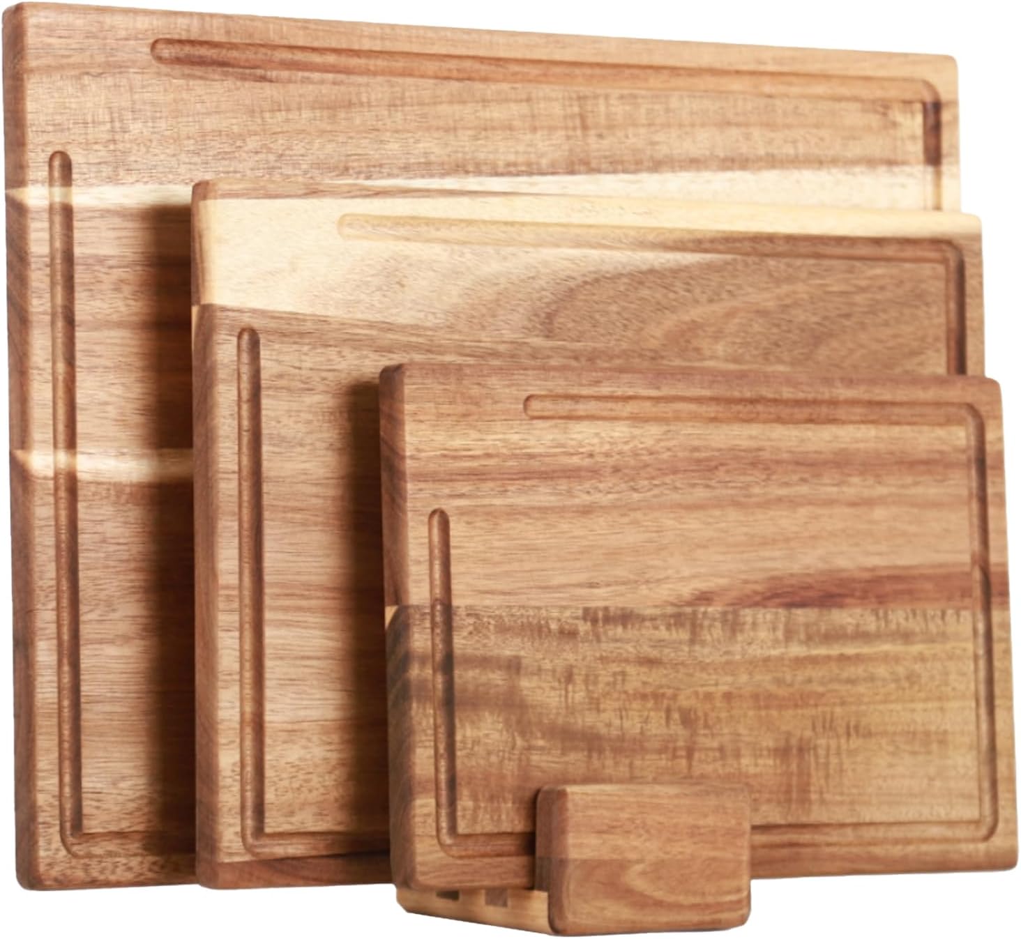 Skärbrädor 3-set med ställ