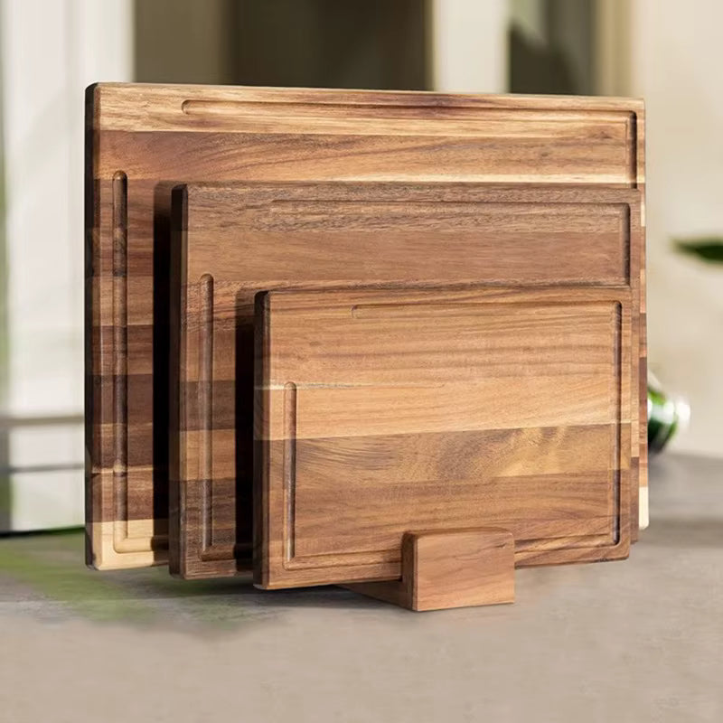 Skärbrädor 3-set med ställ