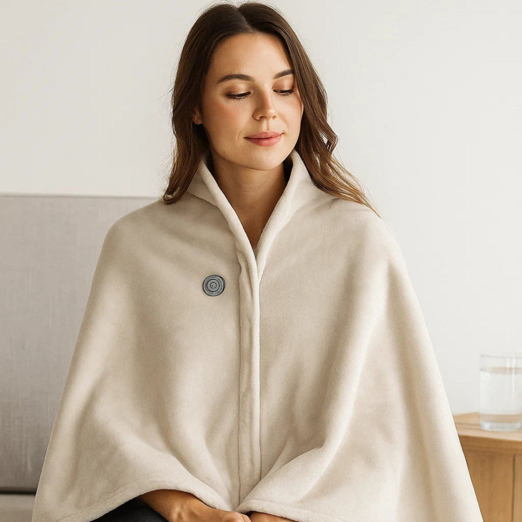 Elektrisk värmefilt med dragkedja