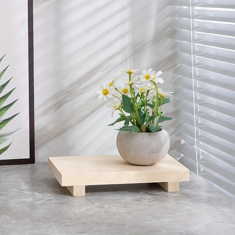 Elegant Dekorativ Träbricka Dekorationsfat - 23cm