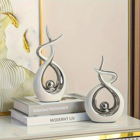 Moderna Dekorativa Skulpturer i 2-set