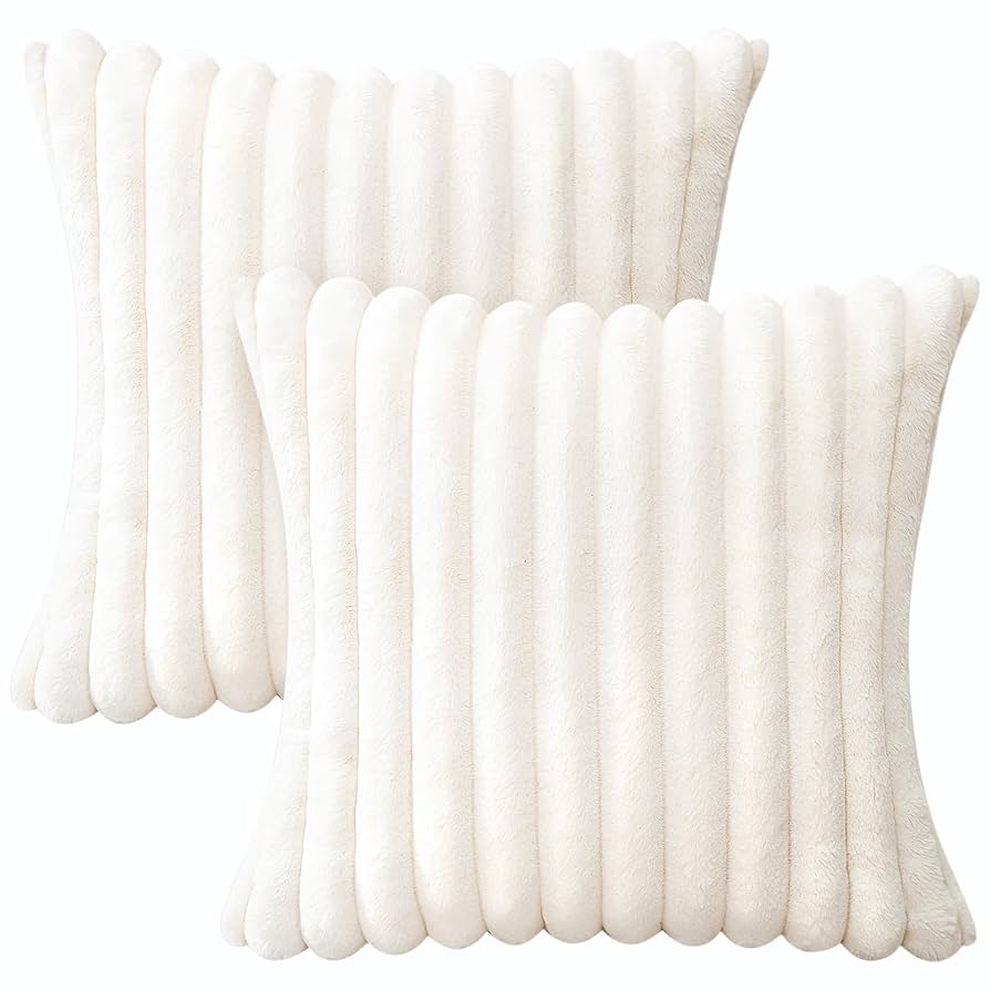 Fluffigt kuddfodral i 2-pack - 45x45 cm