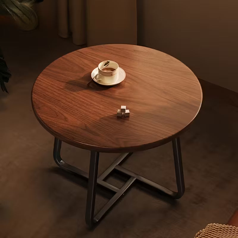 Runt valnötsbord 50x39cm