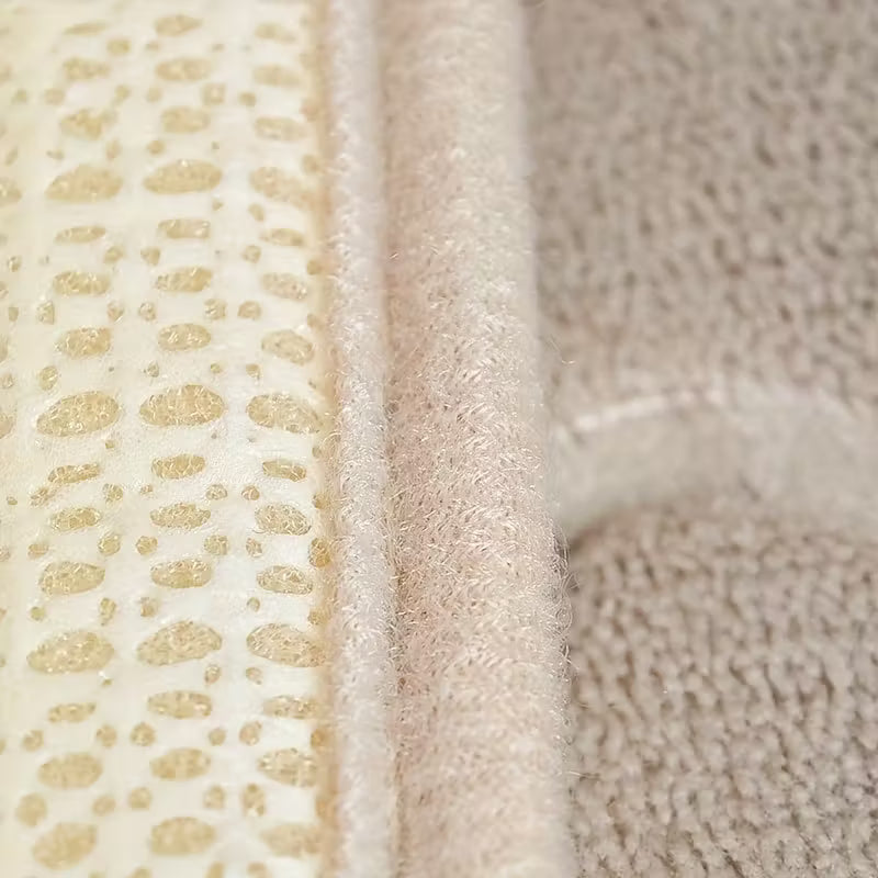 Beige halkfri och mjuk badrumsmatta 45x70cm