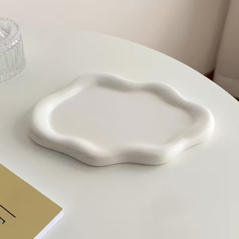 Dekorations bricka  Keramik - Moln Smyckesbricka