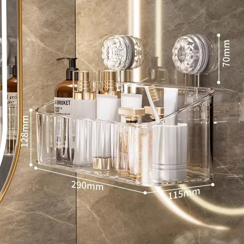 Transparent självhäftande duschhylla 3-Pack