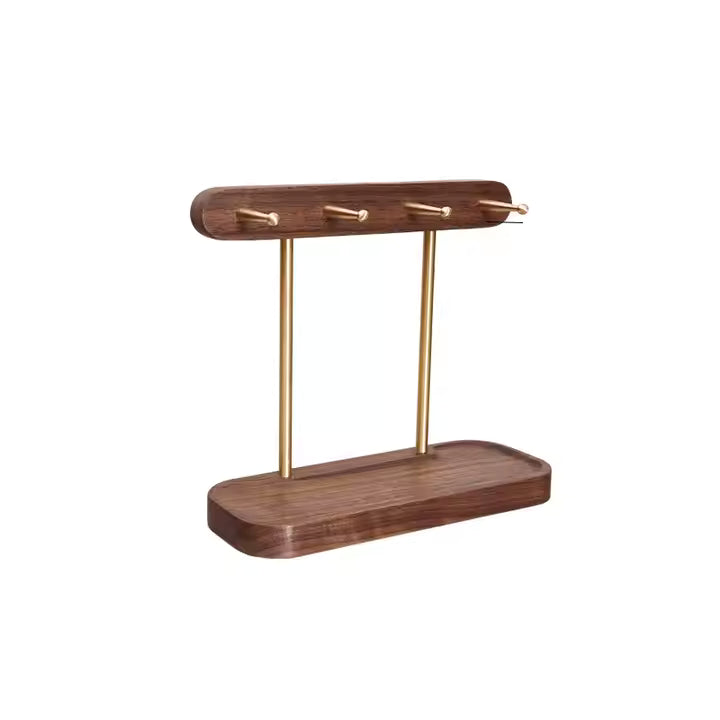 Praktisk Nyckelhållare i trä och guld - Nyckelställ