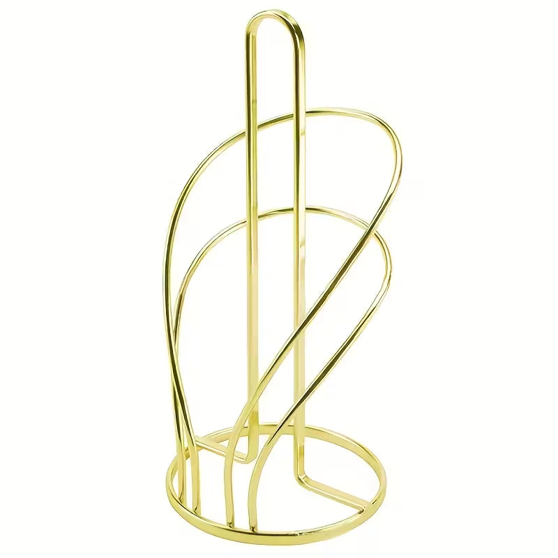 Hushållspapperhållare i guld