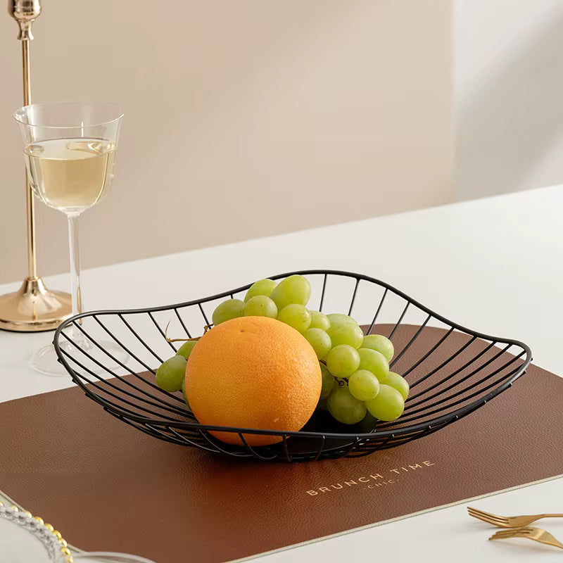 Fruktskål i rostfritt stål - 7x29 cm