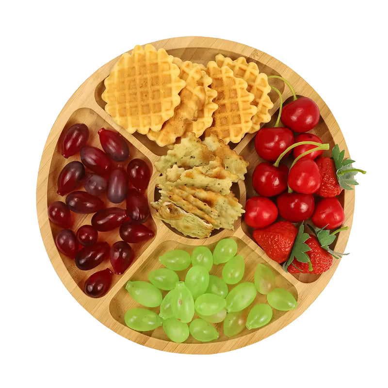 Serveringsfat i trä - Snacksbricka