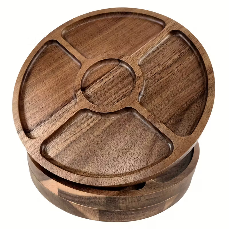 Serveringsfat i trä - Snacksbricka