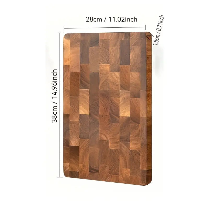 Skärbräda i akaciaträ - naturlig träskärbräda