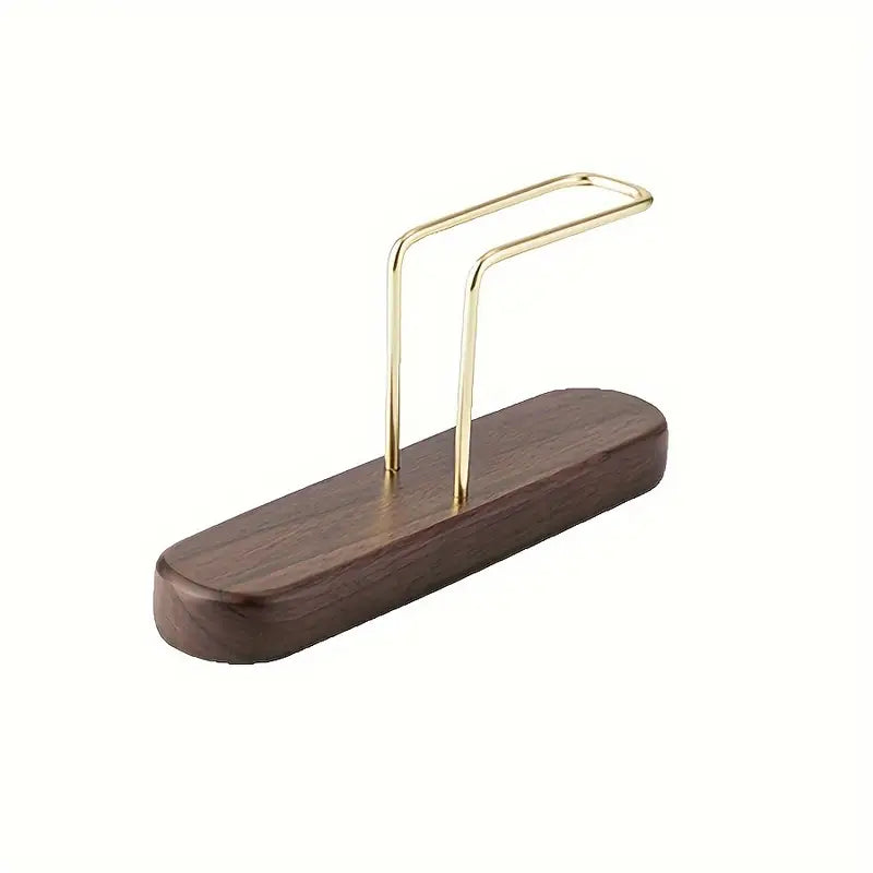 Minimalistisk Kaffefilterhållare med Gyllene Detaljer