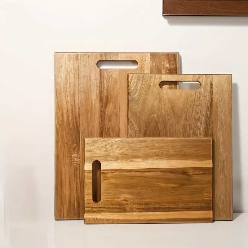 Skärbrädor 3-Set med hållare - Träskärbrädor