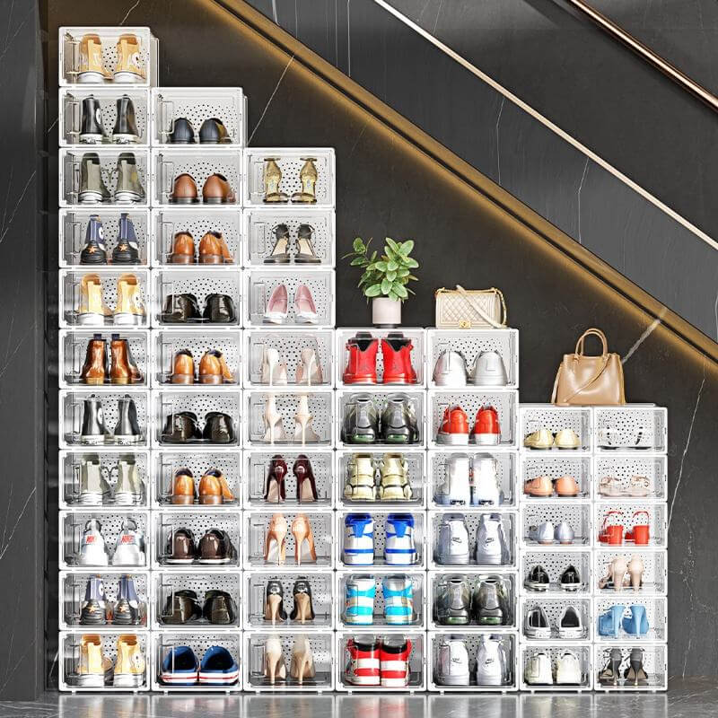 Skoförvaringslåda - skoställ med flera fack för skoförvaring